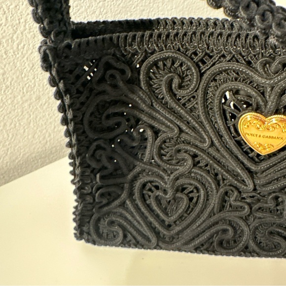 DOLCE & GABBANA Made it Italy Womens Purse Black BB7184AW717 MSRP $1295.00 SHOUL - Picture 4 of 16